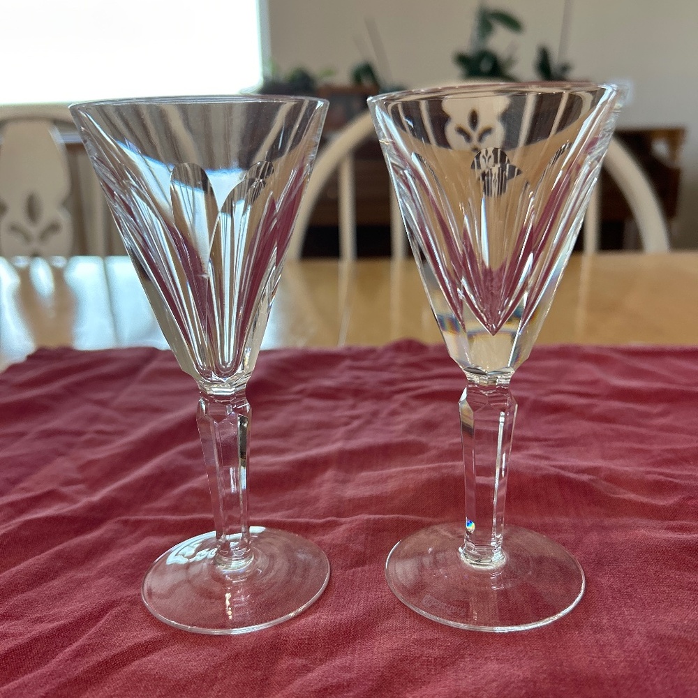 Waterford Crystal “Shiela” Sherry Glasses two (2)